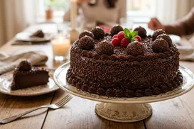 Brigadeirão na airfryer: sobremesa fácil e cremosa para o feriado - Imagem