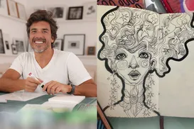 Chico Baldini expõe 155 cadernos criados ao longo de 20 anos - Imagem