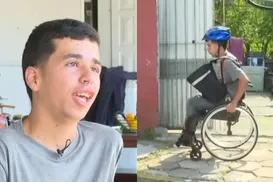 Entregador cadeirante viraliza ao mostrar rotina de trabalho por app - Imagem