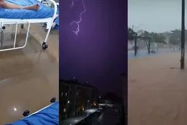 Hospital alagado e ruas destruídas: chuvas causam estragos na Bahia - Imagem