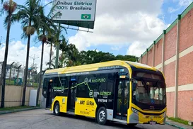Lauro de Freitas: ônibus de luxo 100% elétrico é testado na frota pública - Imagem