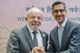 Lula cobra regulação da IA em reunião com CEO do Google na Índia - Imagem