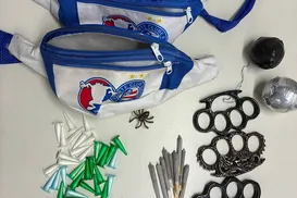 Membros da Bamor são presos com explosivos antes do jogo contra Santos - Imagem
