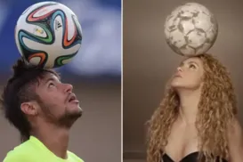 Neymar e Shakira empatam em número de participações em Copas do Mundo - Imagem