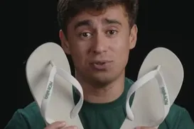 Nikolas Ferreira divulga marca de chinelo 'Pé Direito' após polêmica com Havaianas - Imagem