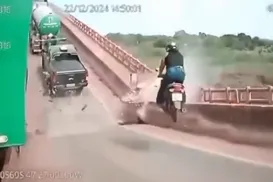 Novas imagens mostram momento do desabamento da ponte JK; veja vídeo - Imagem