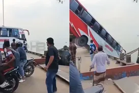 Ônibus cai em rio e deixa 26 mortos; veja momento do acidente - Imagem