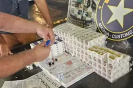 Tenente-coronel da PM é preso com mais de 300 ampolas de substância emagrecedora - Imagem