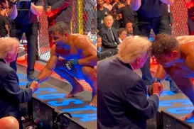 Trump elogia brasileiro durante UFC: “Bonito demais para ser lutador” - Imagem