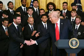Trump recebe Messi na Casa Branca e faz novas ameaças ao Irã - Imagem
