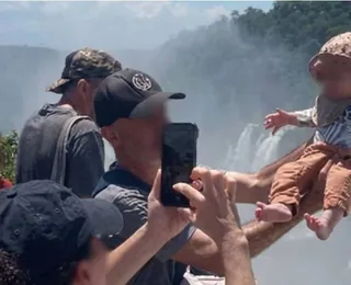 Bebê correu risco de queda de 80 metros nas Cataratas do Iguaçu