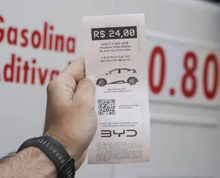 BYD faz surpresa e abastece 200 carros por R$ 0,80 o litro; entenda