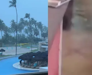 Chuva causa alagamentos e gera prejuízos no comércio de Praia do Forte