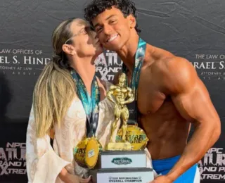 Filho de Xanddy e Carla ganha medalhas em campeonato de fisiculturismo