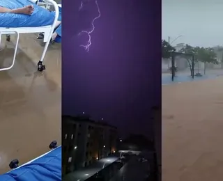 Hospital alagado e ruas destruídas: chuvas causam estragos na Bahia