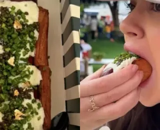 Influenciadora paga R$ 500 em hot dog durante viagem