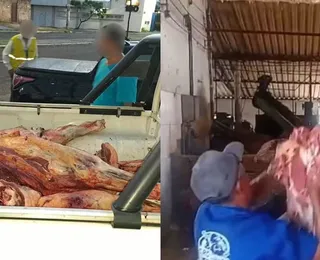 Mais de 200 kg de carne bovina sem inspeção são apreendidos