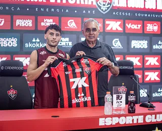 Martínez é apresentado no Vitória: "Atmosfera do Barradão convenceu"