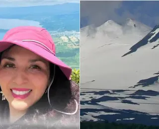 Mulher morre após cair de vulcão durante viagem de aniversário
