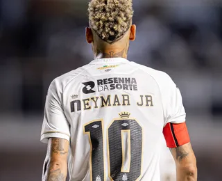 Neymar está fora do jogo contra o Bahia no Campeonato Brasileiro