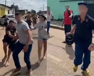 Repórter policial é cercado e agredido em transmissão ao vivo