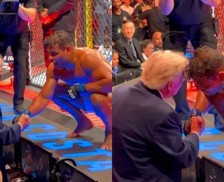 Trump elogia brasileiro durante UFC: “Bonito demais para ser lutador”