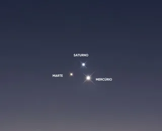 Veja quando o “triângulo planetário” ficará visível no céu do Brasil