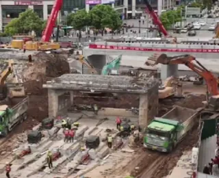 Vídeo: China constrói viaduto gigante em apenas 24h