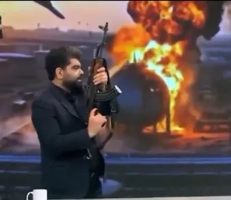 Apresentador de TV dispara fuzil durante transmissão ao vivo; veja