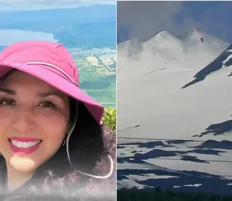 Mulher morre após cair de vulcão durante viagem de aniversário