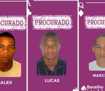 Três foragidos são incluídos no 'Baralho Lilás': por crimes contra mulheres