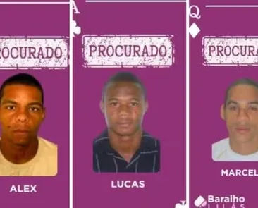 Três foragidos são incluídos no 'Baralho Lilás': por crimes contra mulheres