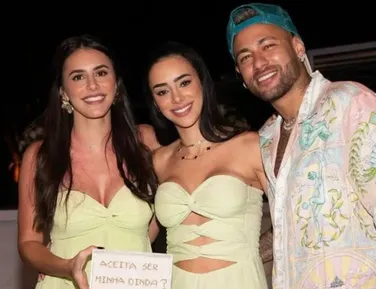 Biancardi anuncia gravidez e emociona Neymar; assista - Imagem