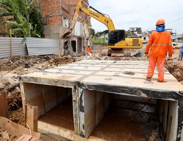 Cachoeira: obras de macrodrenagem prometem acabar com alagamentos após chuvas - Imagem