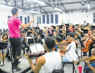Da Bahia à Muralha da China: a histórica jornada de 108 jovens músicos do Neojiba - Imagem