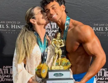Filho de Xanddy e Carla ganha medalhas em campeonato de fisiculturismo - Imagem