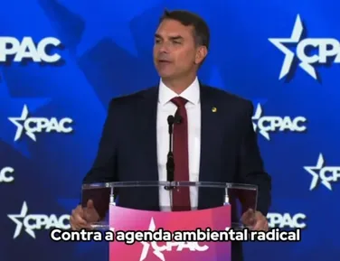 Flávio Bolsonaro pede que EUA pressionem eleições do Brasil - Imagem