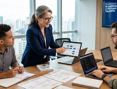 IA e etarismo: o que Davos diz sobre a vantagem dos profissionais seniores - Imagem