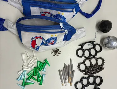 Membros da Bamor são presos com explosivos antes do jogo contra Santos - Imagem