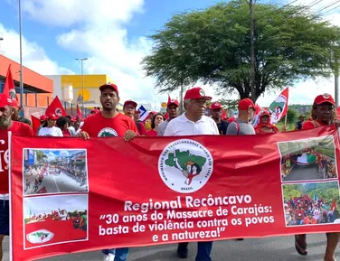 PT Bahia participa da Marcha Estadual pela Reforma Agrária - Imagem