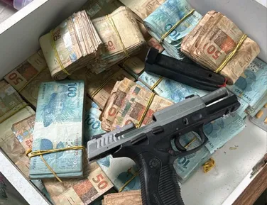Rinha de galo termina com apreensão de arma e R$ 150 mil em dinheiro - Imagem