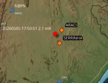 Tremor de terra é registrado em cidade do interior da Bahia - Imagem