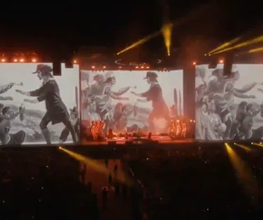 Banda faz protesto durante show contra guerra de Irã e Estados Unidos - Imagem