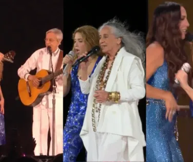 Caetano, Ivete e Bethânia levam Bahia ao show de Shakira no RJ - Imagem
