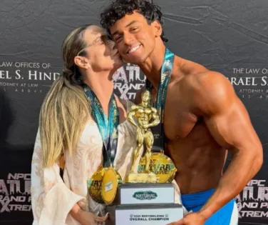 Filho de Xanddy e Carla ganha medalhas em campeonato de fisiculturismo - Imagem