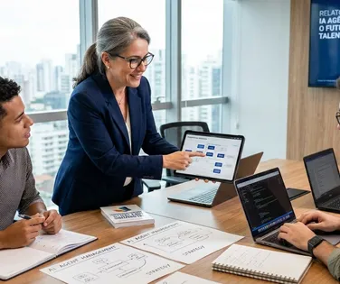 IA e etarismo: o que Davos diz sobre a vantagem dos profissionais seniores - Imagem