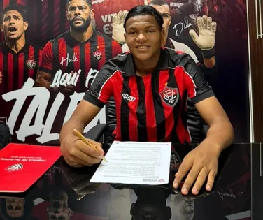 Joia da base assina primeiro contrato profissional com o Vitória - Imagem