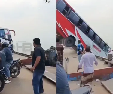 Ônibus cai em rio e deixa 26 mortos; veja momento do acidente - Imagem