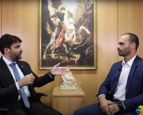 Baiano assinou contrato de compra da casa de Eduardo Bolsonaro nos EUA - Imagem