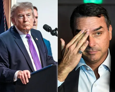 Casa Branca ainda não confirma agenda de Flávio Bolsonaro com Trump